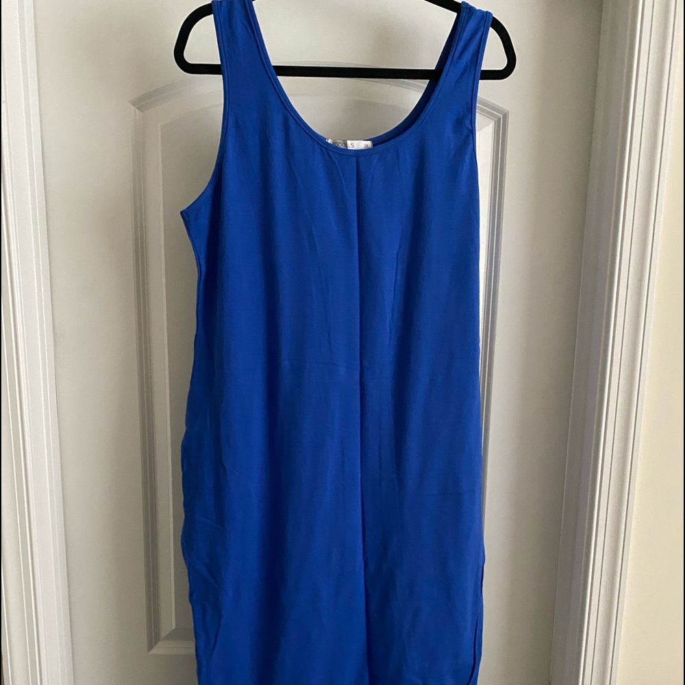 Blue Bodycon Tank dress